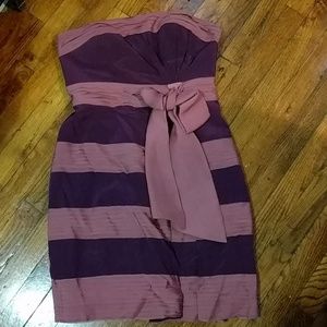 ANTHROPOLOGIE silk strapless dress